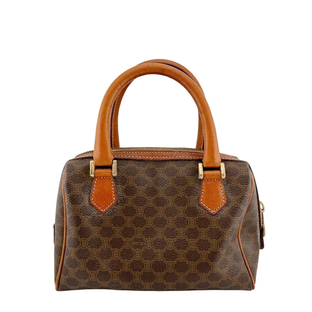 CELINE Handbag Macadam Boston Brown